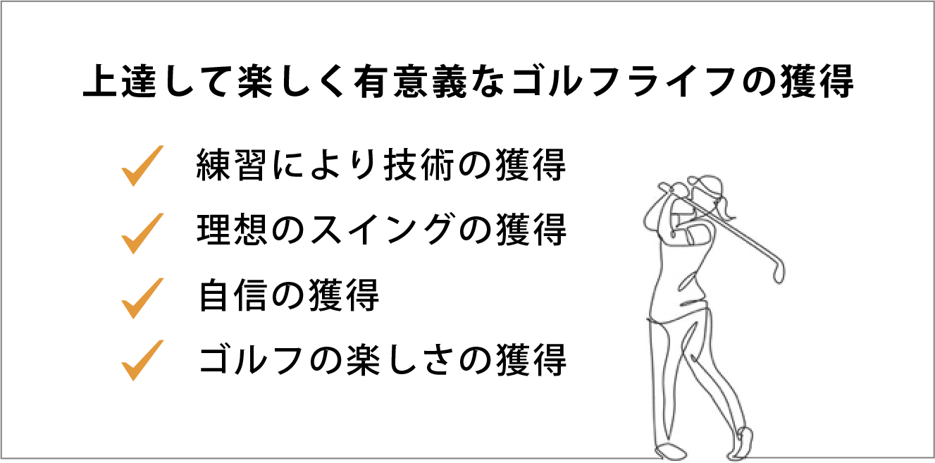 上達して楽しく有意義なゴルフライフの獲得